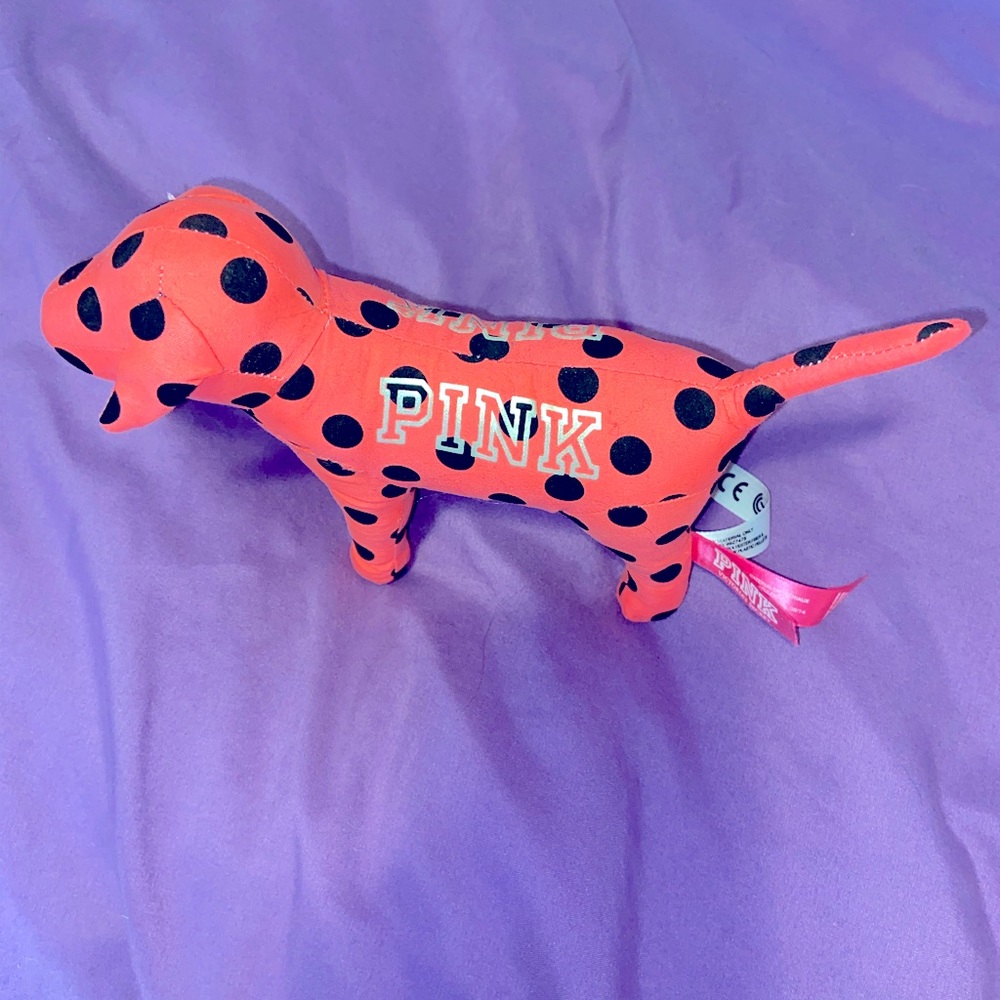 VS PINK Plush dog polka dot